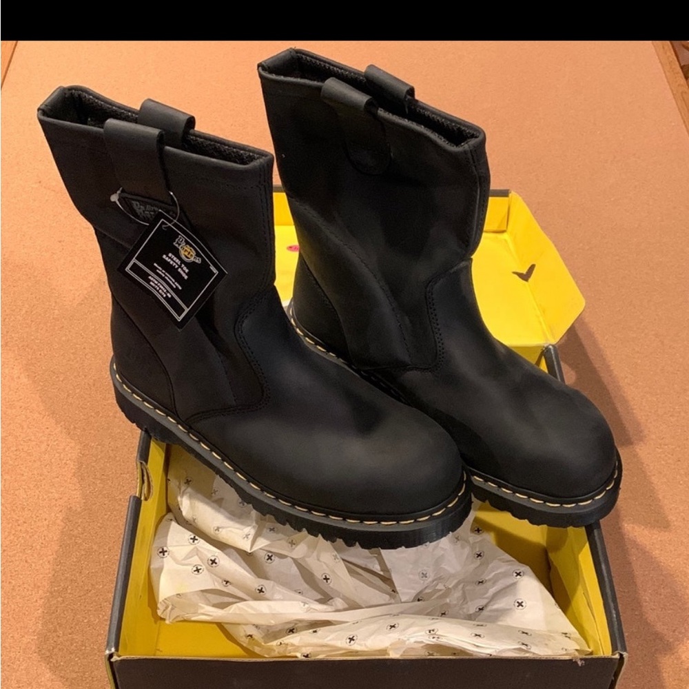 Steel Toe Doc Martens New!